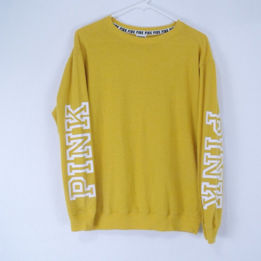 PINK Victoria's Secret Yellow Sweatshirt XS